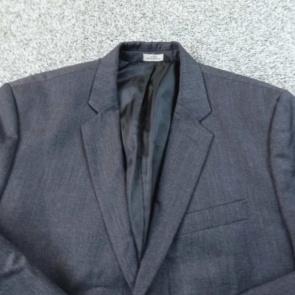 Banana Republic Blazer Mens 42S Dark Gray Wool Tailored Fit Sport Coat Jacket